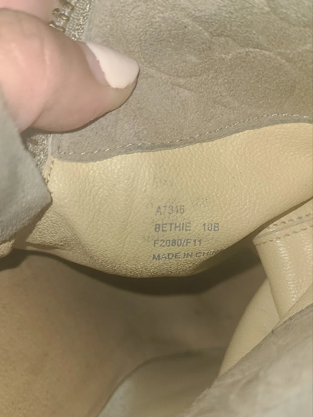 COACH Suede Fold-Over Ankle Booties - Taupe